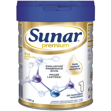

Sunar Premium 1 počáteční kojenecké mléko 700 g