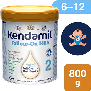 Kendamil pokračovací mléko 2 DHA+ (800 g) - Kojenecké mléko