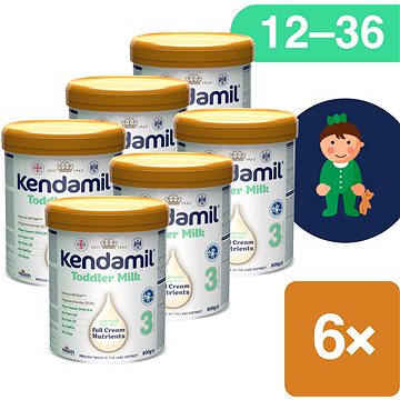 Kendamil batolecí mléko 3 DHA+ (6× 800 g) - Kojenecké mléko