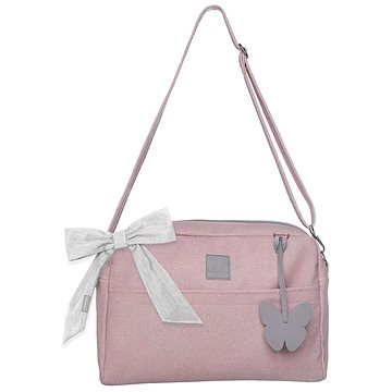 BEZTROSKA Maja taška s mašlí Pink powder - Přebalovací taška