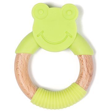 

Bo Jungle kousátko B-Teether Animal Wood Green Frog