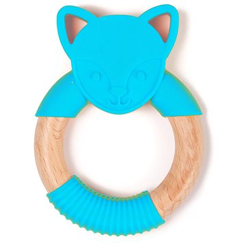 

Bo Jungle kousátko B-Teether Animal Wood Blue Fox