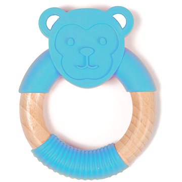 

Bo Jungle kousátko B-Teether Animal Wood Blue Monkey