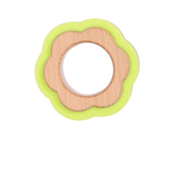 

Bo Jungle kousátko B-Teether Flower Wood Green
