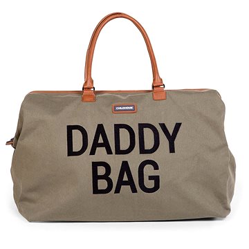 CHILDHOME Daddy Bag Big Canvas Khaki - Přebalovací taška
