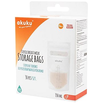 

AKUKU jednorázové sterilní sáčky pro skladování pokrmů 150 ml, 30 ks