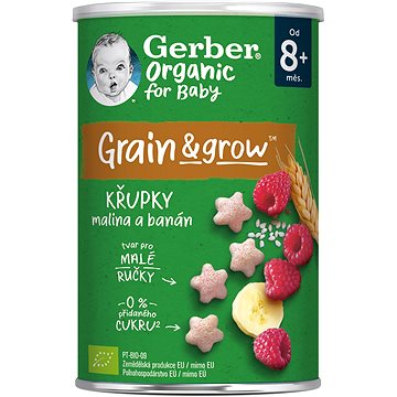 

GERBER Organic křupky s malinami a banánem 35 g