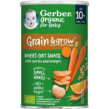 

GERBER Organic křupky s mrkví a pomerančem 35 g