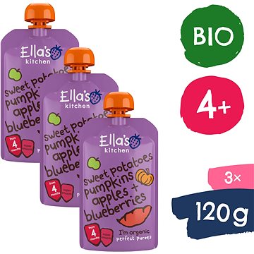 

Ella's Kitchen BIO Batáty, dýně a jablko 3× 120 g