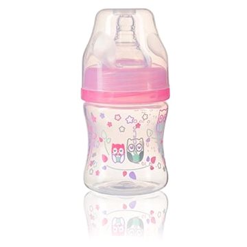 

BabyOno antikoliková láhev se širokým hrdlem, 120 ml - růžová