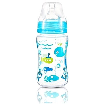 

BabyOno antikoliková láhev se širokým hrdlem, 240 ml - modrá