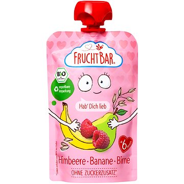 

FruchtBar BIO ovocná kapsička s banánem, hruškou, malinami a ovsem 100 g