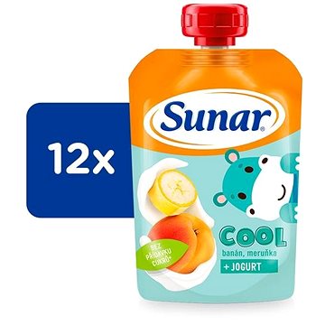 

Sunar Cool ovocná kapsička banán, meruňka, jogurt 12× 110 g