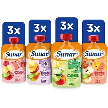 

Sunar Cool ovocná kapsička mix příchutí III 12× 120 g