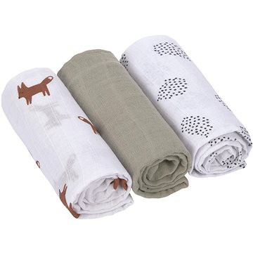 

Lässig Swaddle Burp Blanket Little Forest Fox 60 × 60 cm