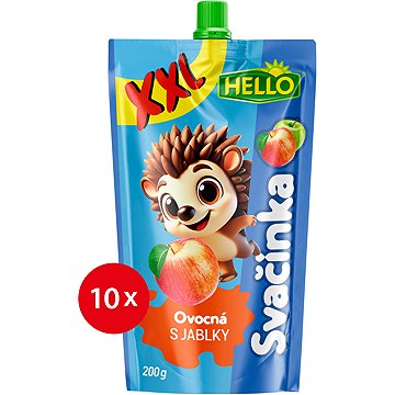 

HELLO XXL ovocná kapsička s jablky 10× 200 g