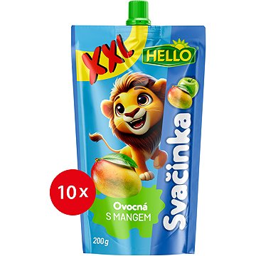 

HELLO XXL ovocná kapsička s mangem 10× 200 g