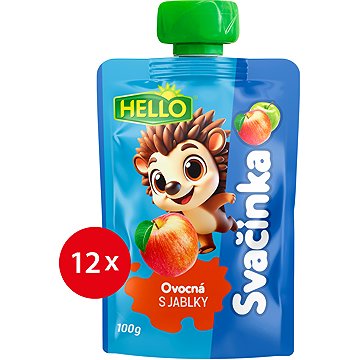 

HELLO ovocná kapsička s jablky 12× 100 g