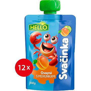 

HELLO ovocná kapsička s meruňkami 12× 100 g