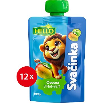 

HELLO ovocná kapsička s mangem 12× 100 g