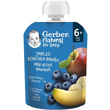 

GERBER Natural kapsička jablko, borůvka a banán 90 g