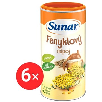 

Sunar rozpustný nápoj fenyklový 6× 200 g