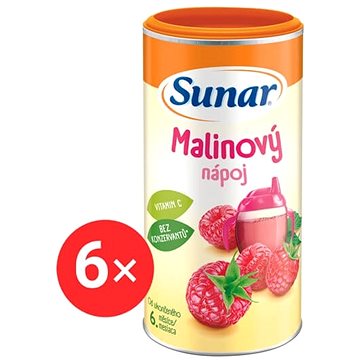

Sunar rozpustný nápoj malinový 6× 200 g