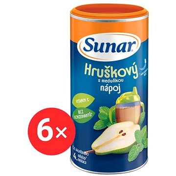 

Sunar rozpustný nápoj meduňkový s hruškami 6× 200 g