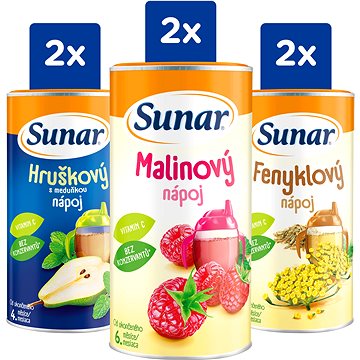 

Sunar rozpustný nápoj mix karton I. 6× 200 g