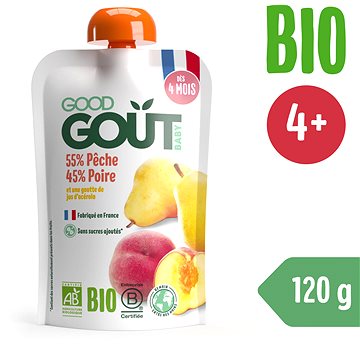

Good Gout BIO Broskev s hruškou 120 g