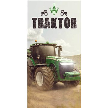 

Jerry Fabrics Traktor Green 70×140 cm