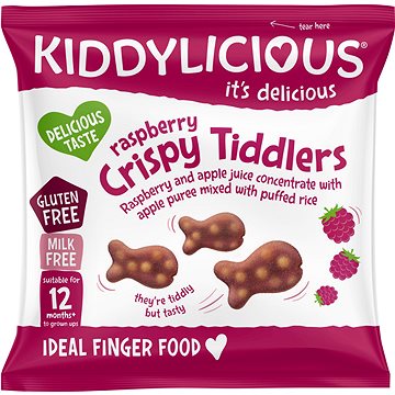 

Kiddylicious rybičky křupavé malinové 12 g