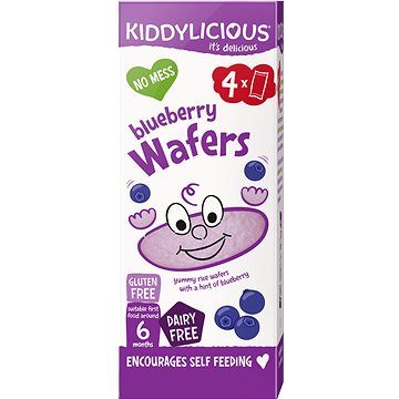 

Kiddylicious oplatky borůvkové mini 16 g (4× 4 g)