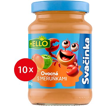 

HELLO ovocná svačinka s meruňkami 10× 190 g