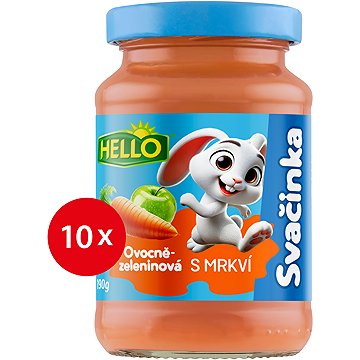 

HELLO ovocná svačinka s mrkví 10× 190 g