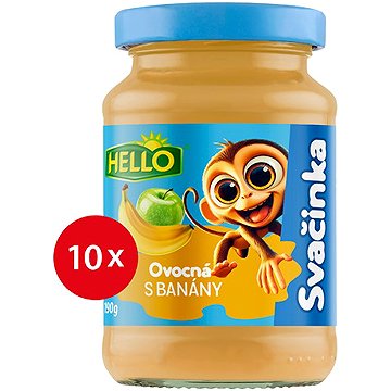 

HELLO ovocná svačinka s banány 10× 190 g
