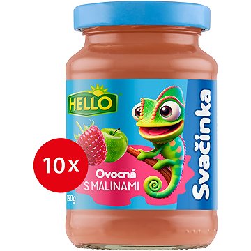 

HELLO ovocná svačinka s malinami 10× 190 g