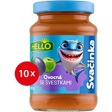 

HELLO ovocná svačinka se švestkami 10× 190 g