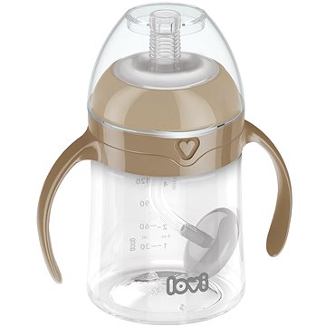 

LOVI První hrneček se slámkou a závažím hnědý 150 ml