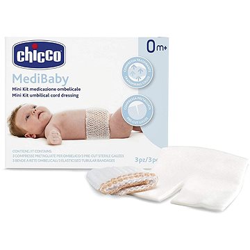 

CHICCO Set na ošetření pupečníku Medibaby 3 ks