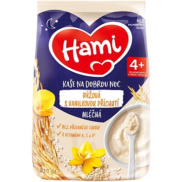 

Hami mléčná kaše rýžová s vanilkovou příchutí 210 g