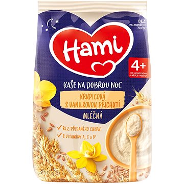 

Hami mléčná kaše krupicová s vanilkovou příchutí 210 g
