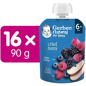 

GERBER Natural kapsička lesní ovoce 16× 90 g