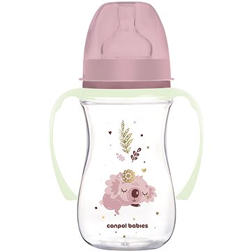 

Canpol babies Sleepy Koala EasyStart antikoliková lahev 240 ml, růžová