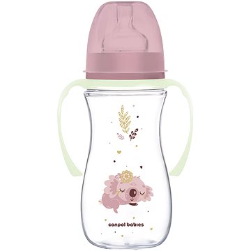 

Canpol babies Sleepy Koala EasyStart antikoliková lahev 300 ml, růžová