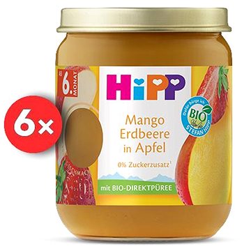 

HiPP BIO SUPEROVOCE Jablko, mango a jahody od 6. měsíce, 6 x 160 g