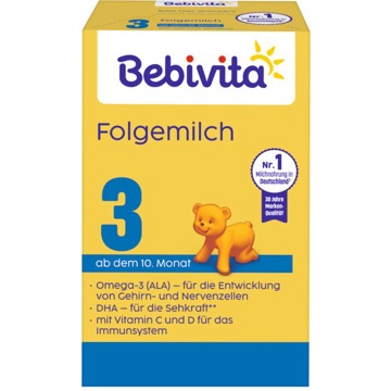 

BEBIVITA 3 pokračovací kojenecká výživa 9m+, 500 g
