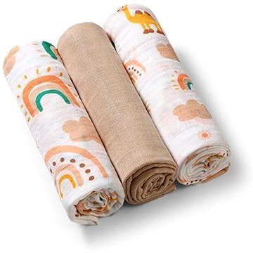 

BabyOno plenky mušelínové - béžové 3 ks