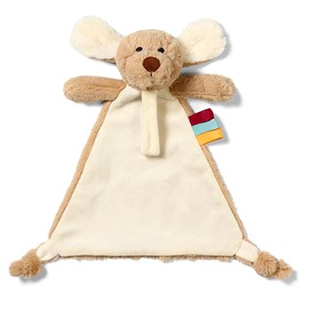 

BabyOno plyšová hračka Dog Willy s držákem na dudlík béžová