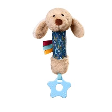 

BabyOno plyšová hračka Dog Willy s pískátkem a kousátkem béžová